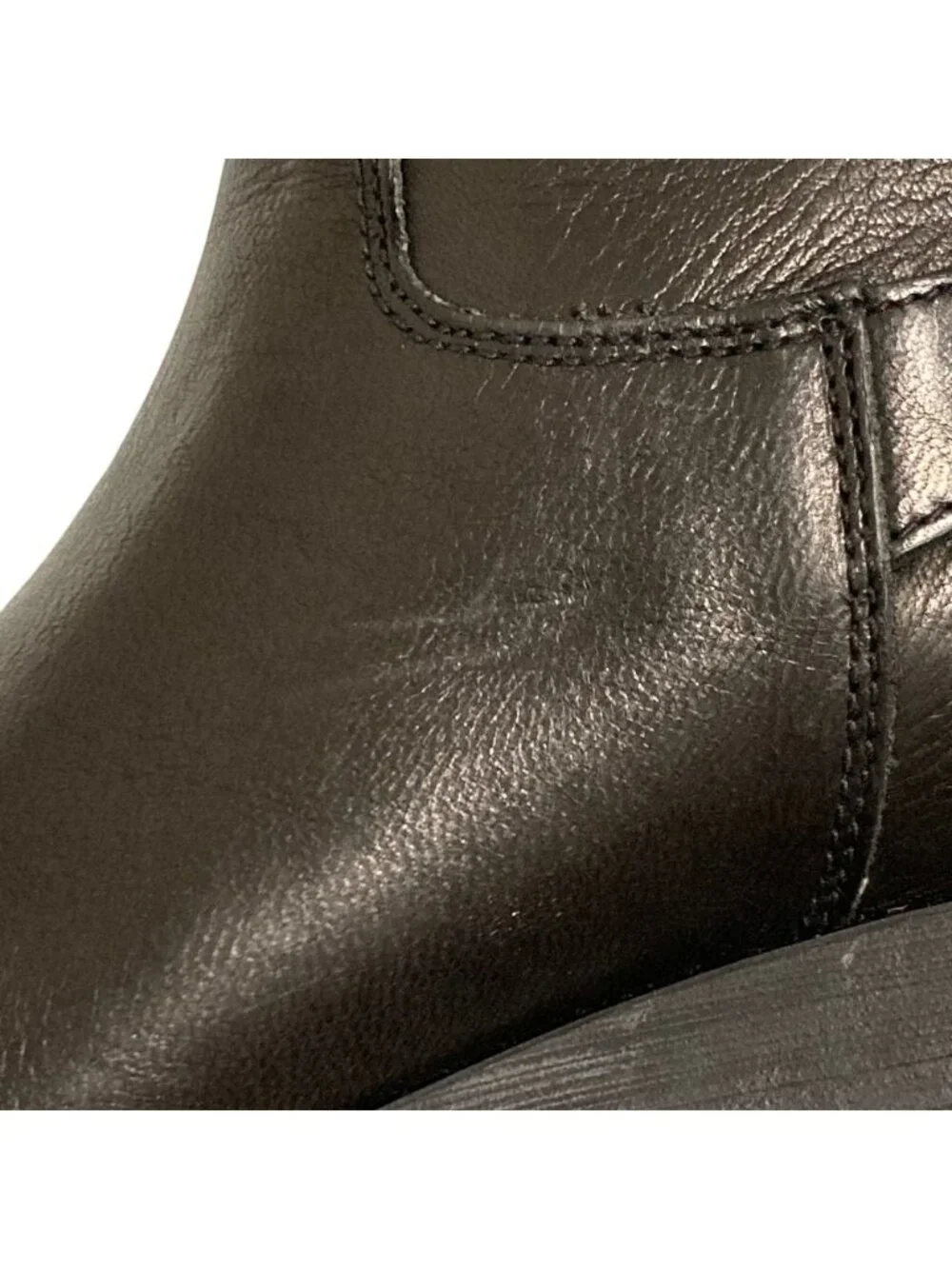 Prada Leather Engineer Boots Black